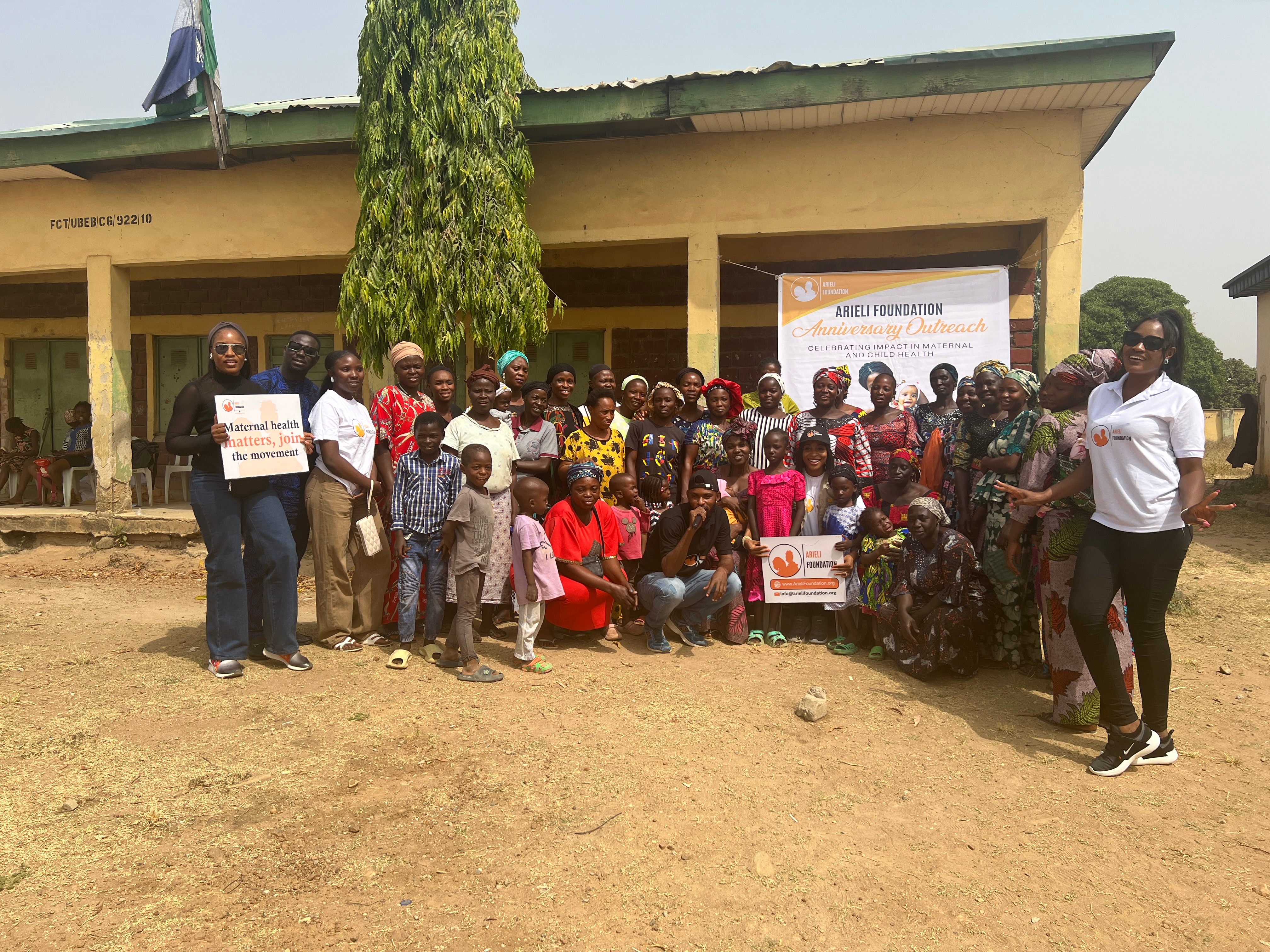 Arieli Foundation Anniversary Outreach - community gathering celebrating maternal and child health impact